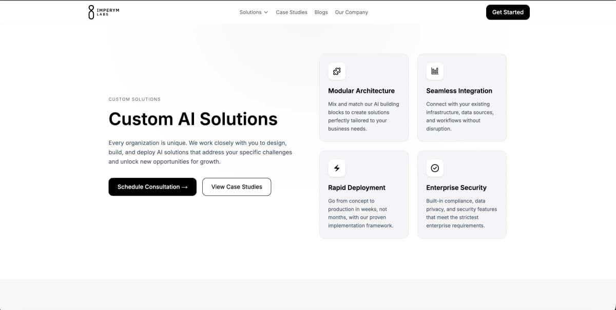 Imperym Labs: AI Systems & Intelligent Infrastructure Platform for Enterprises - screenshot 3