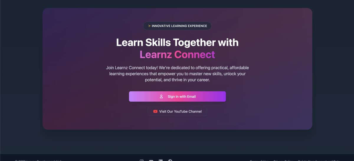 Learnz Connect: A Modern Learning Platform Designed for Skill Growth - screenshot 4